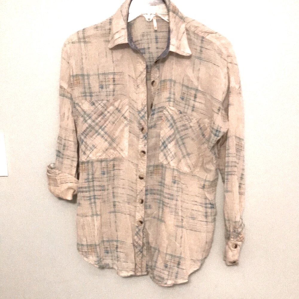 Free People button down blouse